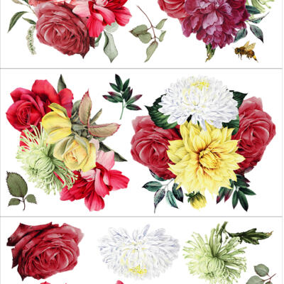 Transfer para muebles · The Florist · 88,5×58 cm en 3 hojas Hokus Pokus