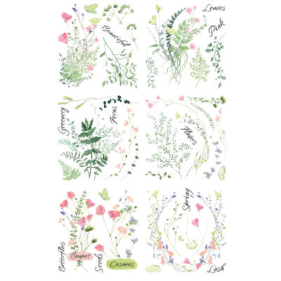 Transfer para muebles · Spring Time · 94,5×60 cm en 6 hojas Hokus Pokus