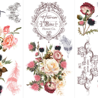 Transfer Decorativo · Jardin D’Oiseaux · 88,5×58 cm en 3 hojas Hokus Pokus