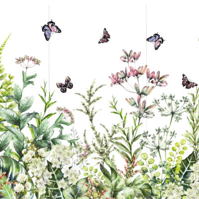 Transfer Decorativo · Marvelous Gardens · 88,5×58 cm en 3 hojas de Hokus Pokus