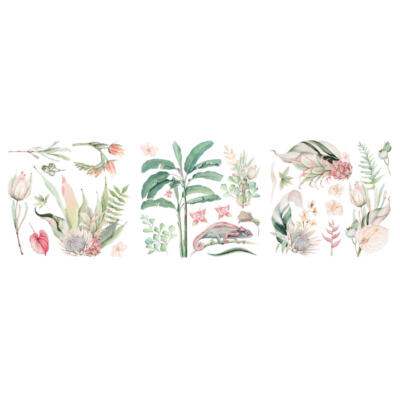 Transfer para muebles · Tropical Bliss · 3 hojas 30×30 cm Hokus Pokus