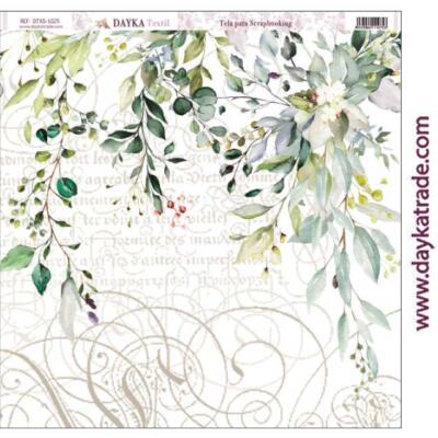 Tela para Scrapbooking 30,5×30,5cm – Fondo hojas