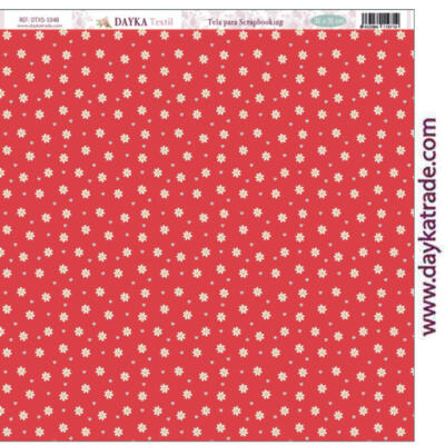 Tela para Scrapbooking 30,5×30,5cm – Fondo margaritas