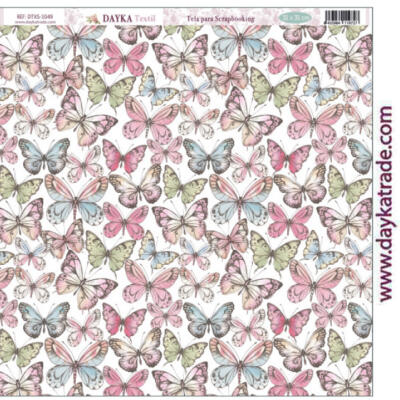Tela para Scrapbooking 30,5×30,5cm – Fondo mariposas