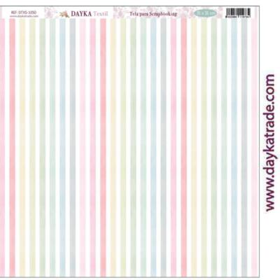 Tela para Scrapbooking 30,5×30,5cm – Fondo rayas