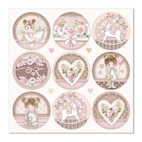 Bloc Scrap 10 hojas 30.5x30.5 (12"x12") 2 caras Little Girl 9 Bloc Scrap 10 hojas 30.5x30.5 (12"x12") 2 caras Little Girl - Imagen 7