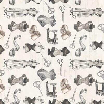 Papel arroz 54x33cm Haute Couture II
