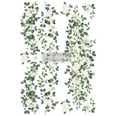 Transfer para muebles · Trellis Flowers · 61×89 cm en 2 hojas Re-design