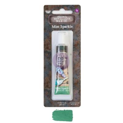 Finnabair Metallique Wax – Mint Sparkle
