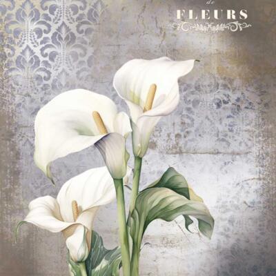 Papel de arroz 54x70cm La vie en fleurs Calla Lily III