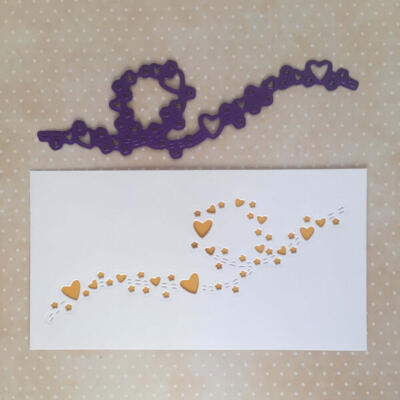 Troquel vuelo de corazones