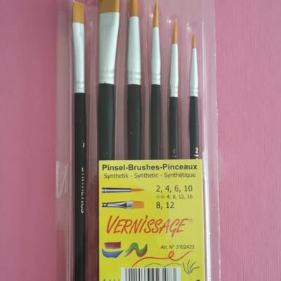 Pinceles Sintéticos Set de 6