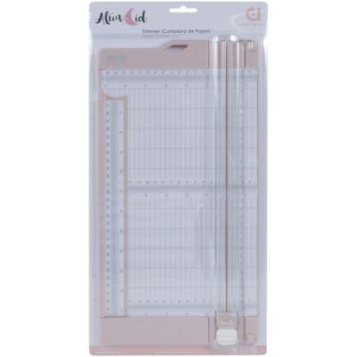 Trimmer grande Alua Cid de Artis Decor + cuchilla y marcador color rosa