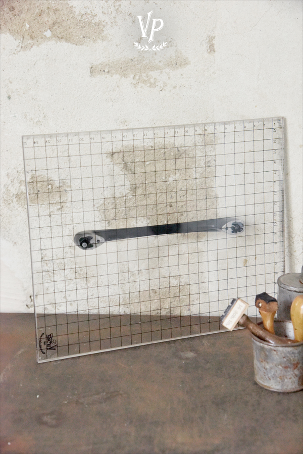 Placa de presión para sellos con asa 20 x 25cm