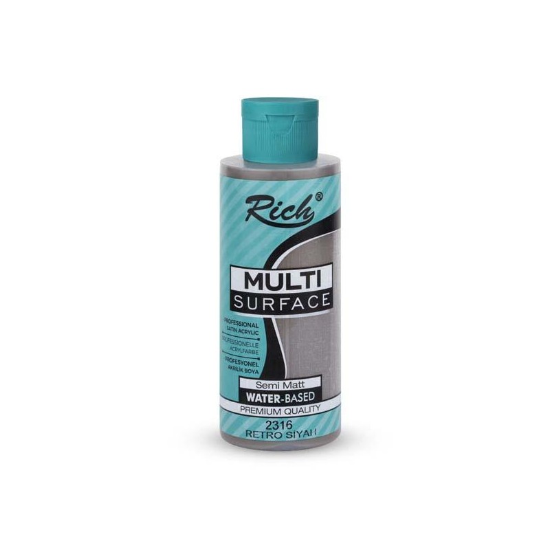 Pintura acrílica multisuperficie 120 ml – Negro Retro 2 Pintura acrílica multisuperficie 120 ml – Negro Retro