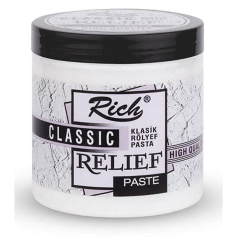 Pasta de relieve clásica blanca 350gr 4 Pasta de relieve clásica blanca 350gr - Imagen 2