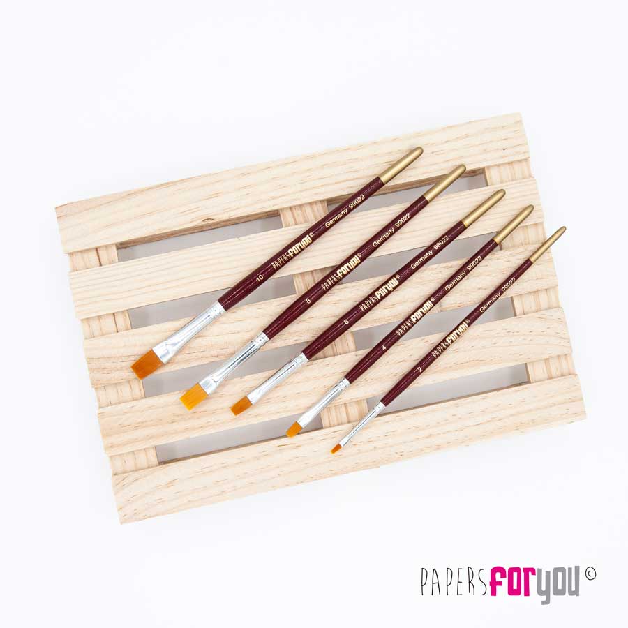 Pincel plano sintético nº6 y nº 12