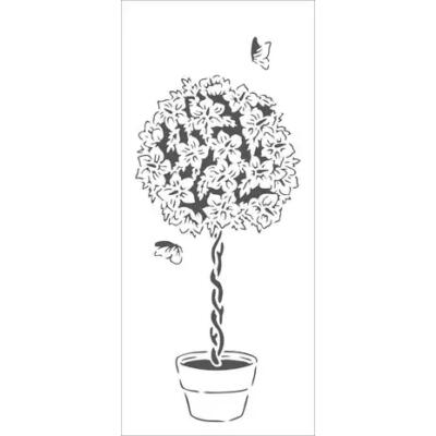 Plantilla fina de hibisco llorón 10.16x 22.86cm