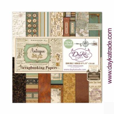 Kit colección Scrap Antique Style 8×8 pulgadas