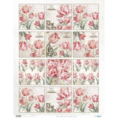 Papel arroz 54×70 cm 25-30 gr La Vie En Fleurs Tulips VI