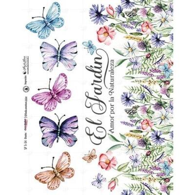 Transfer DTF textil · Mariposas el Jardin · A4