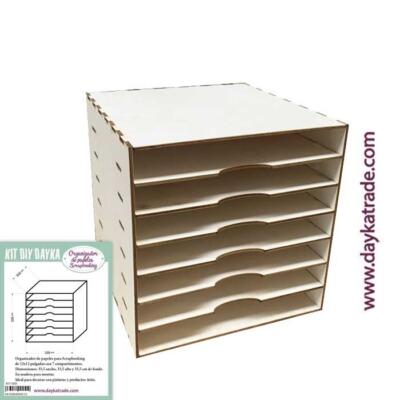 Organizador de papeles para scrapbooking