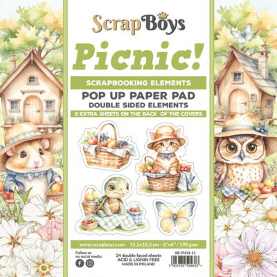 Set de papeles Recortables 15×15 cm Picnic!
