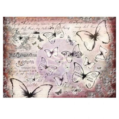 Papel decorativo seda Flutter