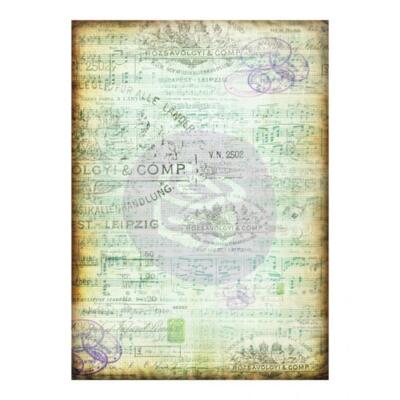 Papel decorativo seda Música