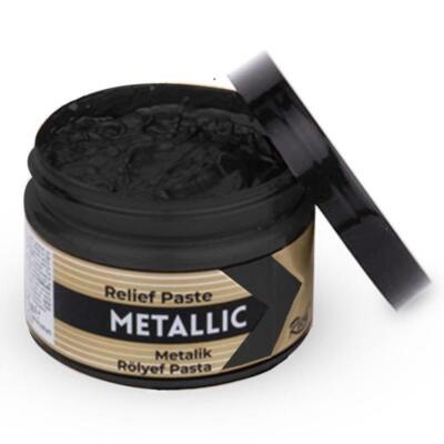 Pasta relieve metallic 150cc Black