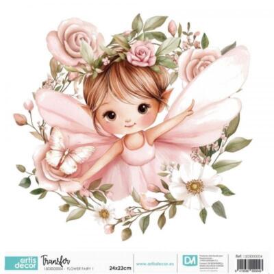 Transfer DTF textil · Flower Fairy 1 · 24×23 cm
