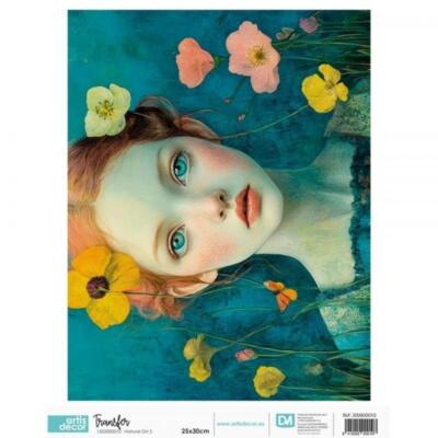 Transfer Plancha · Natural Girl 2 · 24×30 cm