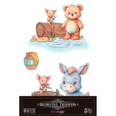 Transfer decorativo · Happy Birthday · 3 hojas de 20×30 cm PapersorFYou
