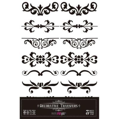 Transfer Decorativo · Ornamental · 3 hojas de 20×30 cm PapersForYou