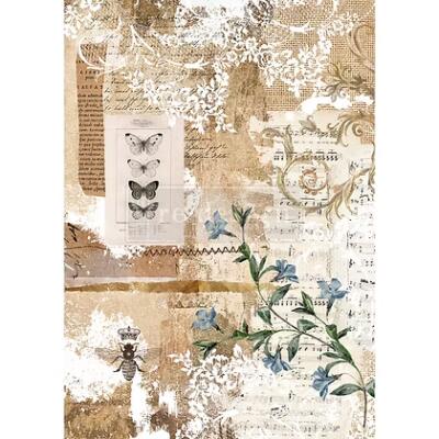 Papel de arroz · Botanical Sonata · 1 hoja A3 · Re-desing
