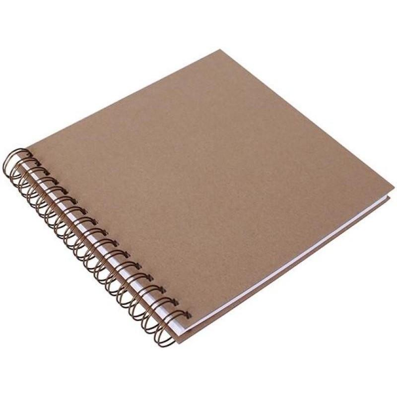 Album Kraft 20 Hojas Blancas 21X20cm. (Wire-O Bronce)