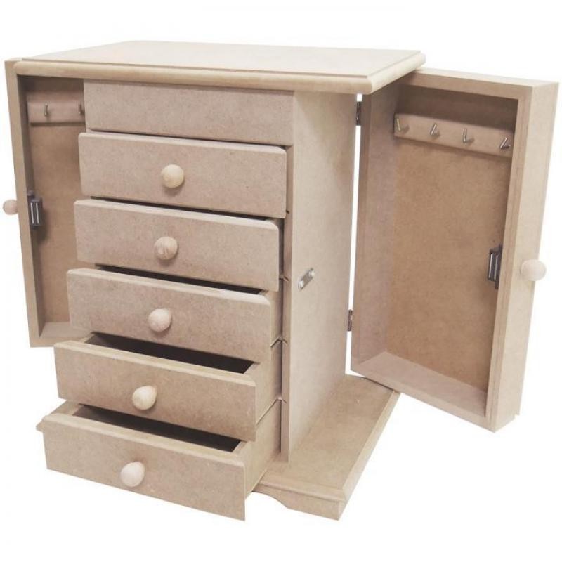 Mini Comoda Mdf Con 5 Cajones 30,5×21,5X39.5cm.