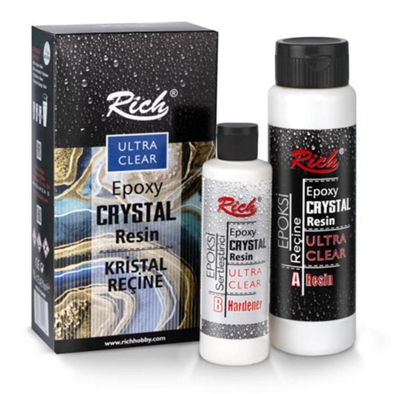 Epoxy Crystal Resin 500+250cc. Transparente Rich 2 Epoxy Crystal Resin 500+250cc. Transparente