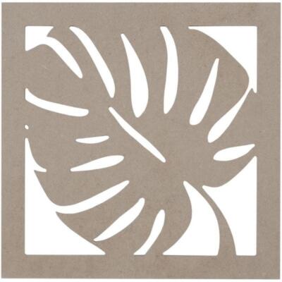 Cuadro Silueta Hoja Mdf 30X30cm.