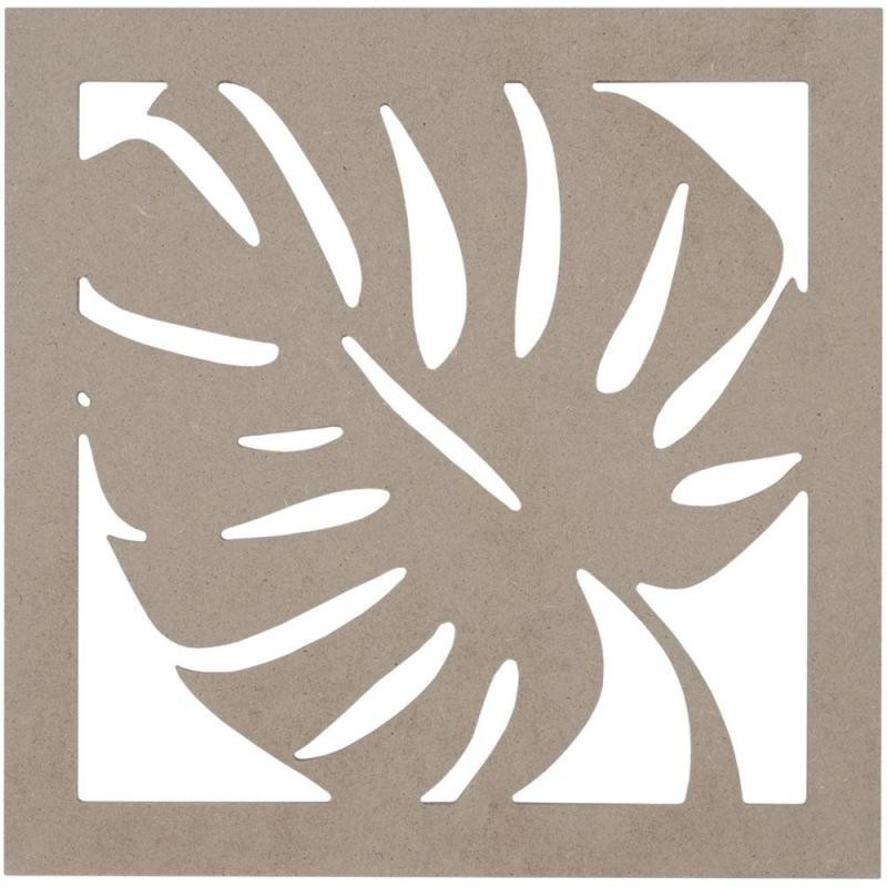 Cuadro Silueta Hoja 30x30cm