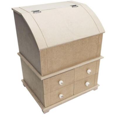 Buró Mdf con 4 Cajones 34×27.5X42.5cm.