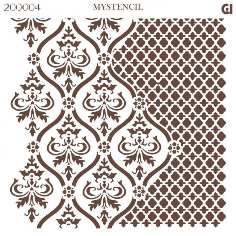 Plantilla Stencil Damasco Andaluz