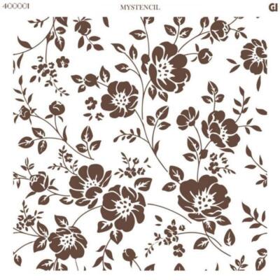 Plantilla Mystencil 30X30cm. Melodia Floral