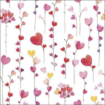 Servilleta 33X33cm. Unidad – Hearts Garlands