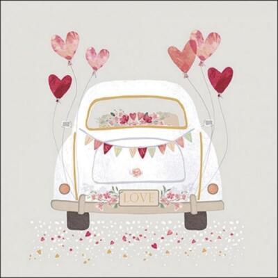 Servilleta 33X33cm. Unidad –  Just Married Grey