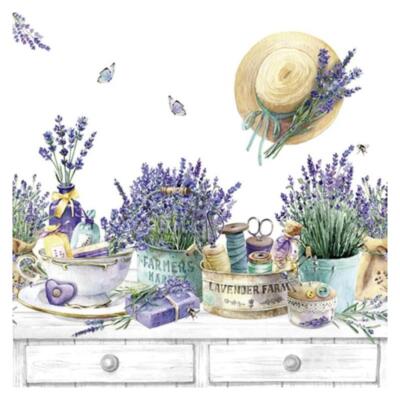 Servilleta 33X33cm. Unidad – Lavander Farm In Provence