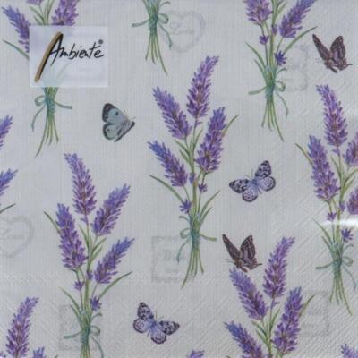 Servilleta 33X33cm. Unidad –  Lavender With Love Cream