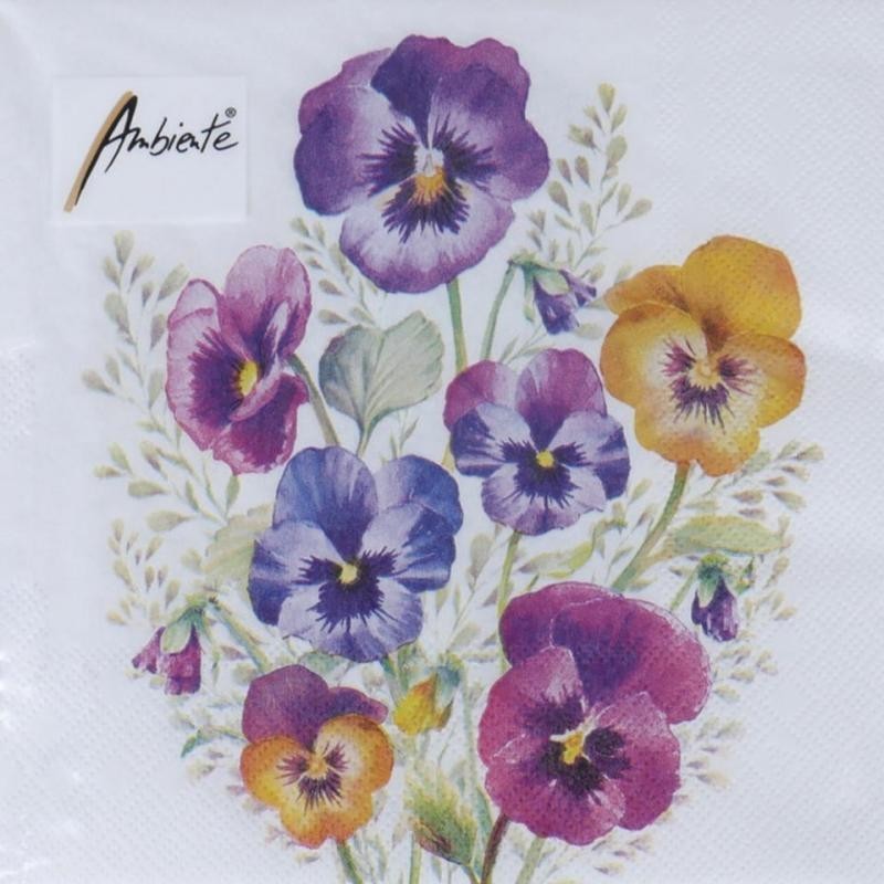 Servilleta Pansies