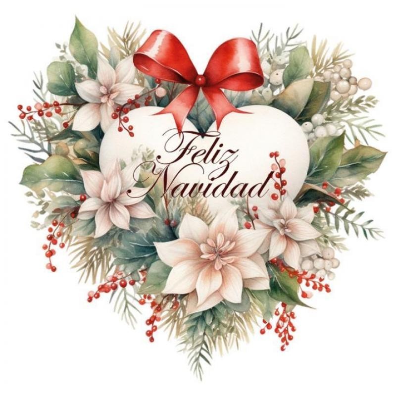 Transfer Dtf Textil 24X23cm. Christmas Heart 2 Transfer Dtf Textil 24X23cm. Christmas Heart