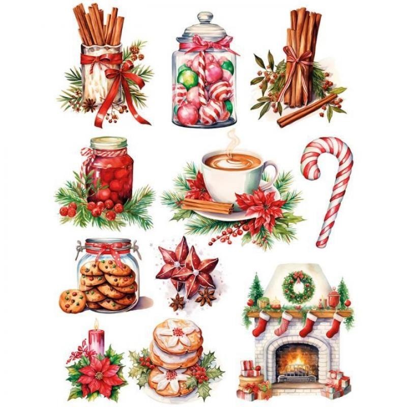 Transfer Dtf Textil 25X30Cm. Christmas Food Selection 1 Transfer Dtf Textil 25X30cm. Christmas Food Selection